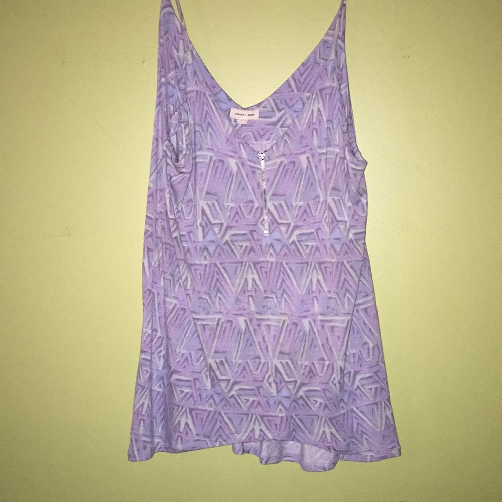 Silence & Noise Zipper Tank Top